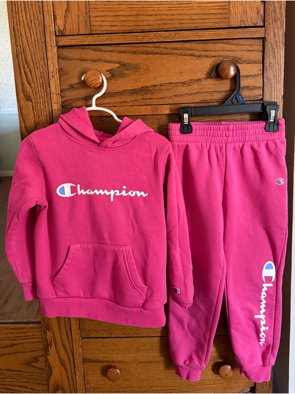 Champion Girls Hot Pink Hoodie & Joggers Set